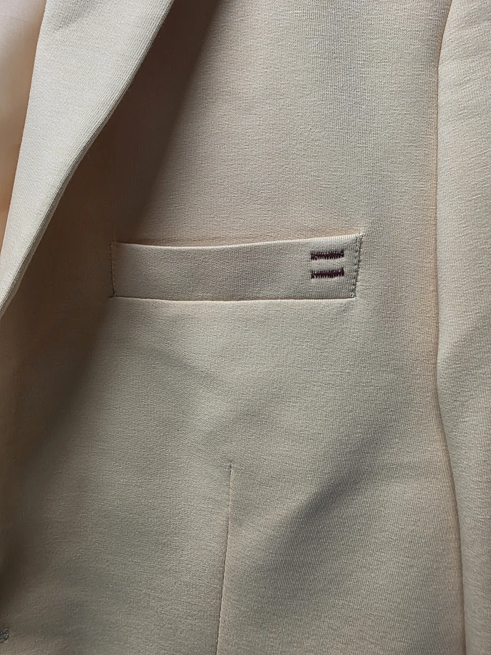 Men's Cream Single-Breasted Sport Coat Blazer - Armina Exclusive - Size 50